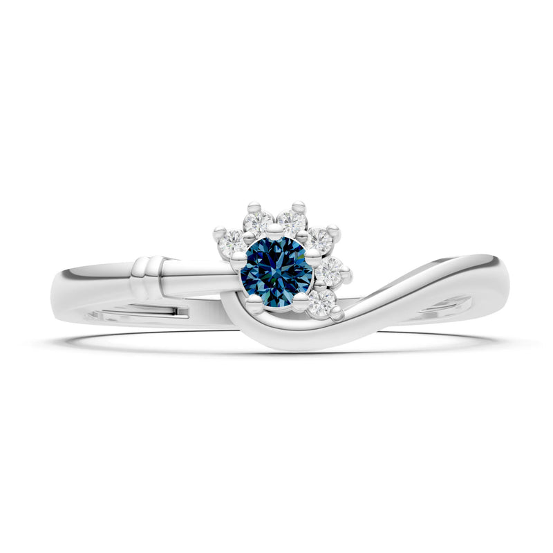 Floral Cluster Prong Ring