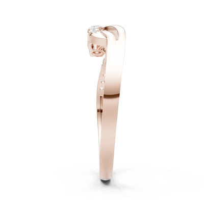 Citrine Infinity Micro-Set Cluster Ring