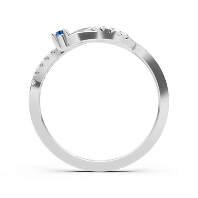 London Blue Topaz Infinity Micro-Set Cluster Ring