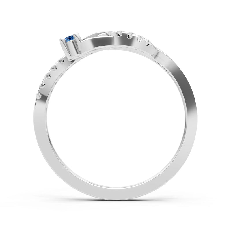 London Blue Topaz Infinity Micro-Set Cluster Ring