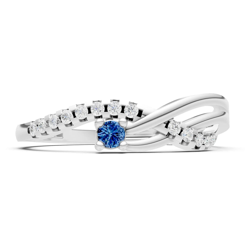 London Blue Topaz Infinity Micro-Set Cluster Ring