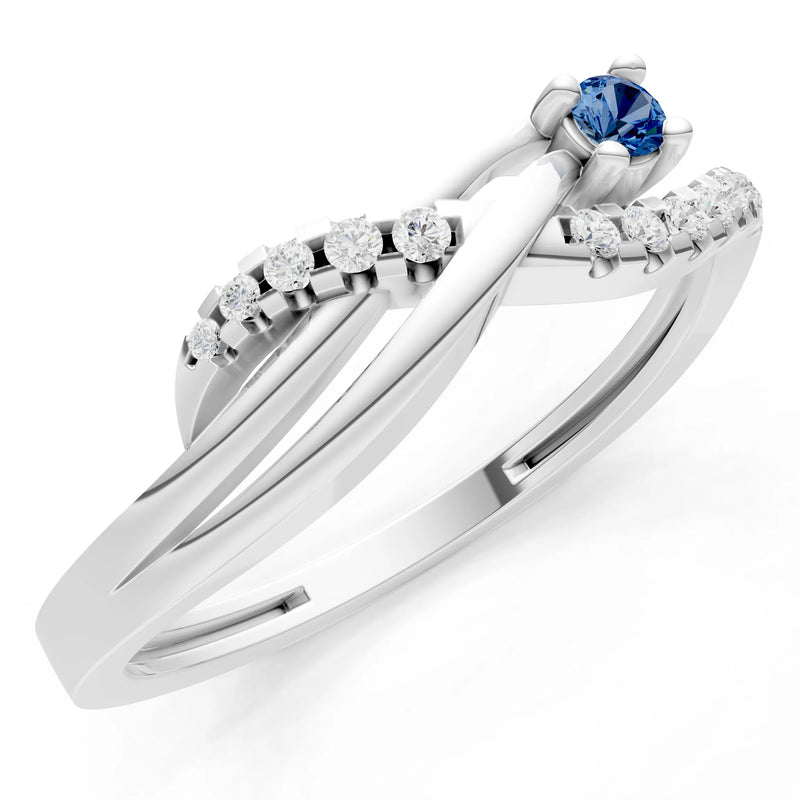 London Blue Topaz Infinity Micro-Set Cluster Ring
