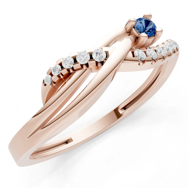 London Blue Topaz Infinity Micro-Set Cluster Ring