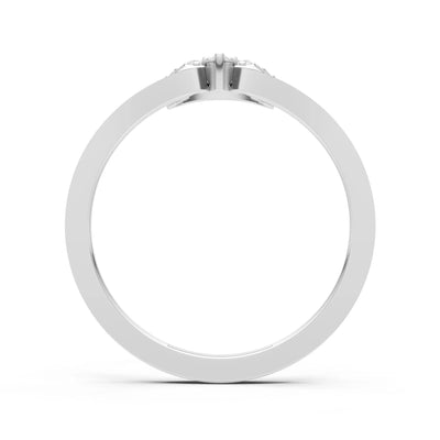 Tri-Cluster Pavé Ring