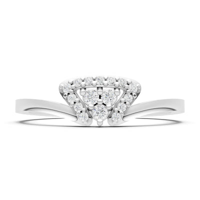 Tri-Cluster Pavé Ring