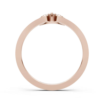 Tri-Cluster Pavé Ring