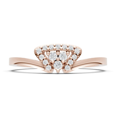 Tri-Cluster Pavé Ring