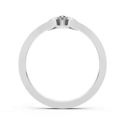 Tri-Cluster Pavé Ring
