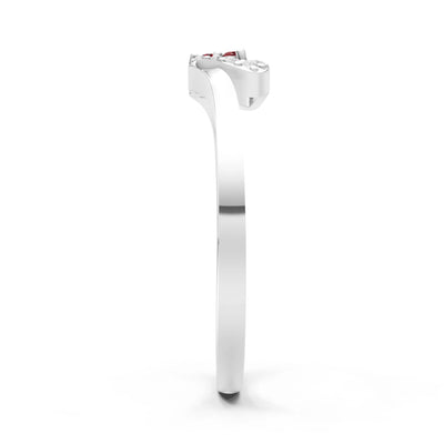 Tri-Cluster Pavé Ring