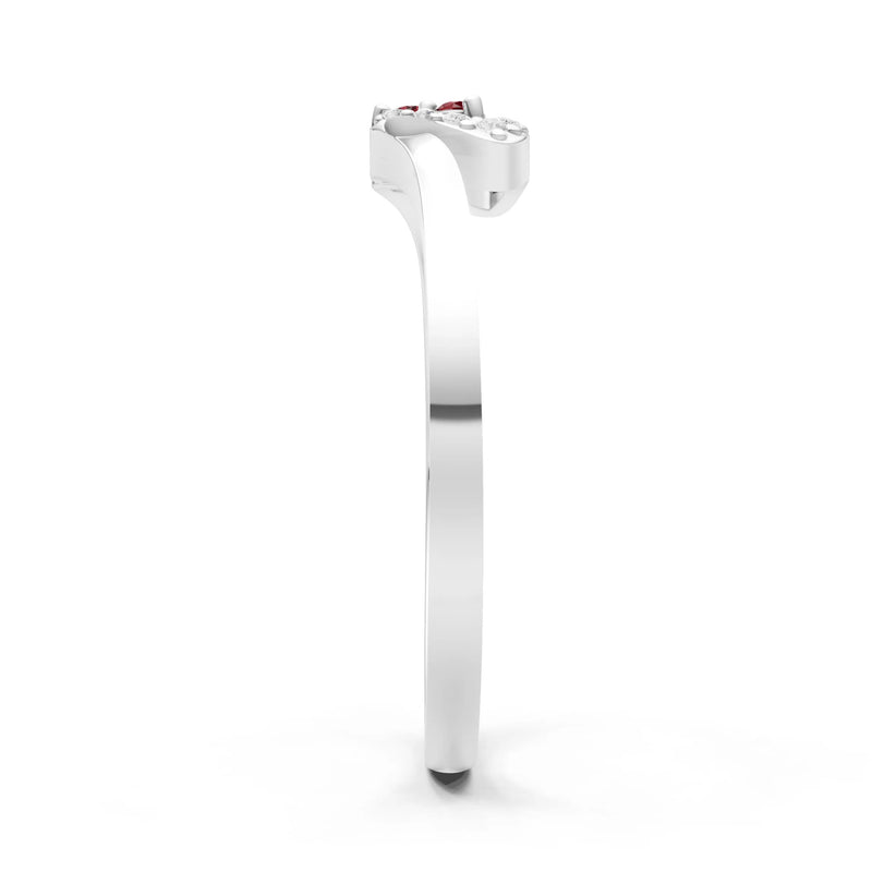 Tri-Cluster Pavé Ring