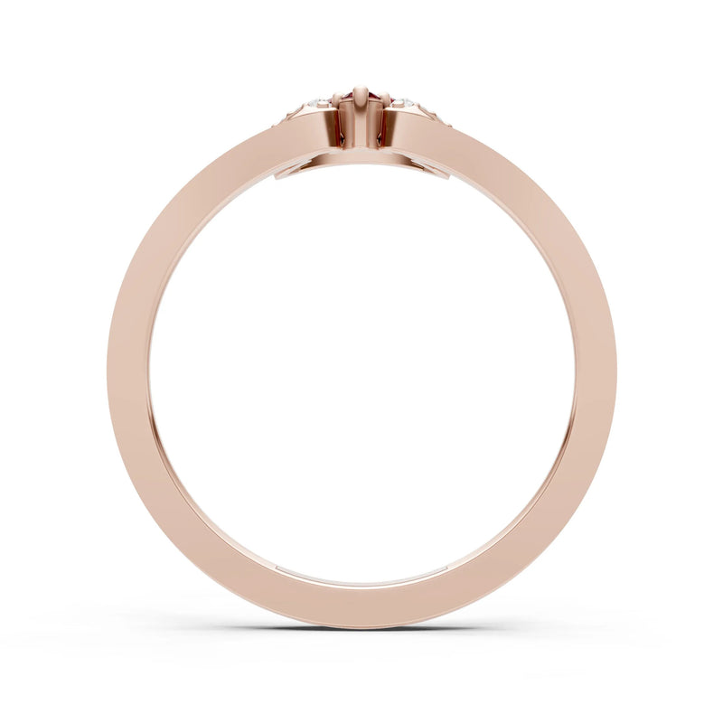 Tri-Cluster Pavé Ring