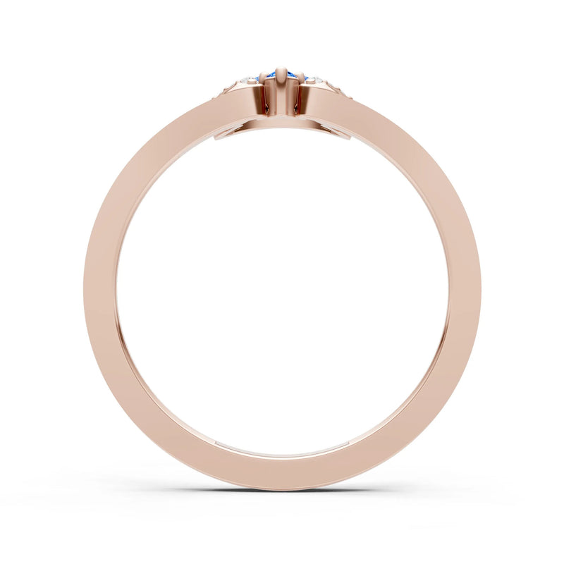 Tri-Cluster Pavé Ring