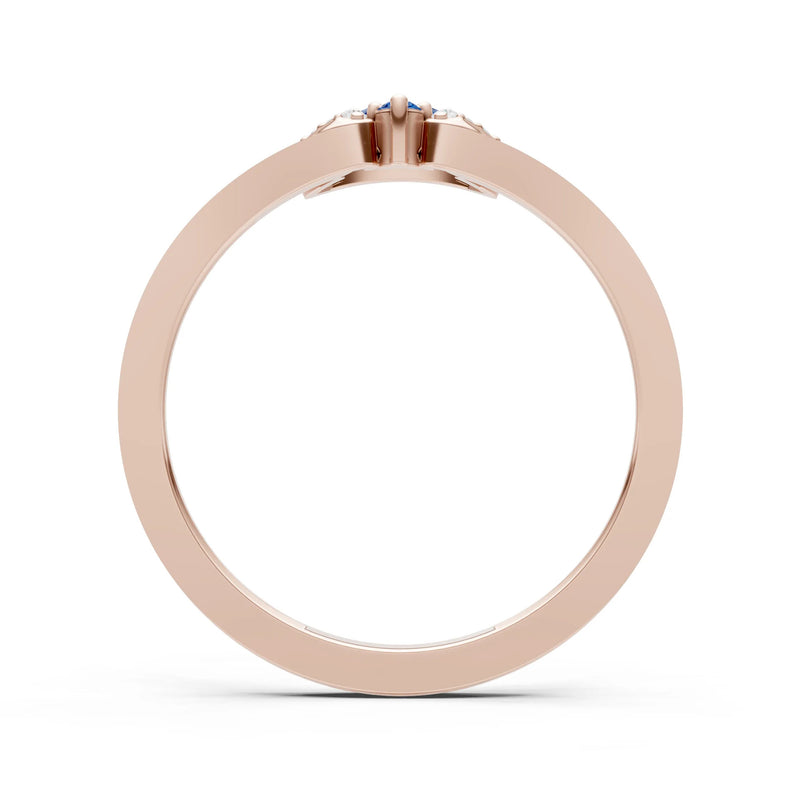 Tri-Cluster Pavé Ring