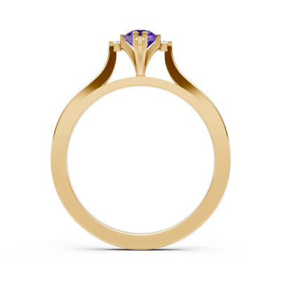 Classic Four-Prong Solitaire Ring