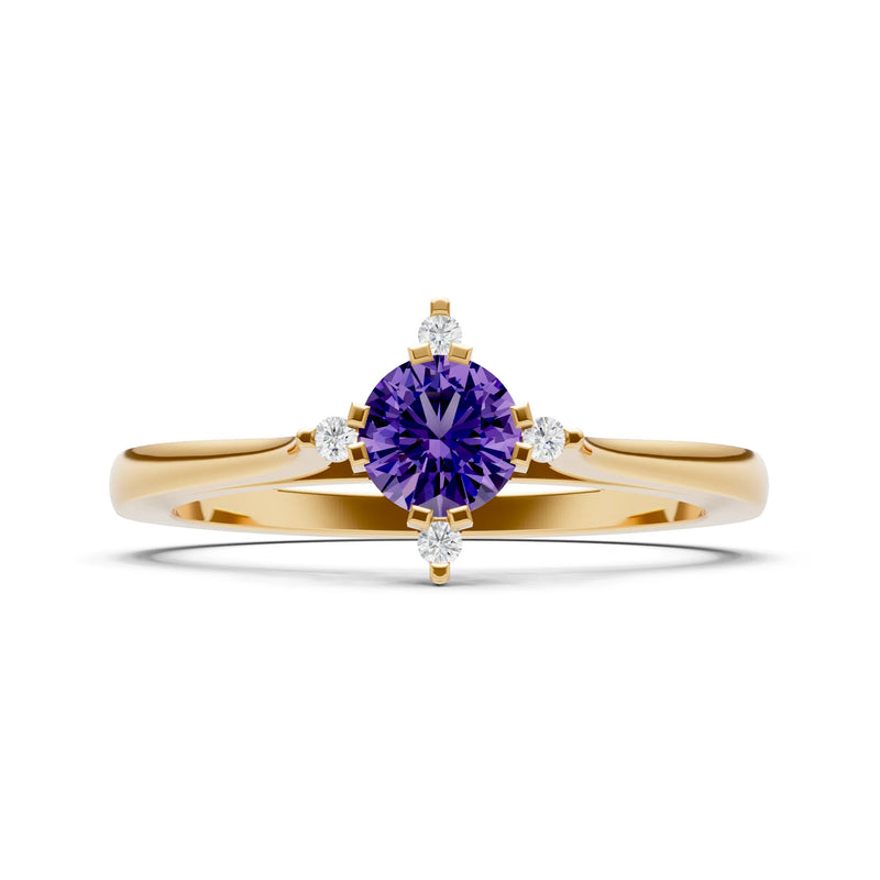 Classic Four-Prong Solitaire Ring