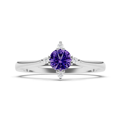 Classic Four-Prong Solitaire Ring