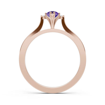 Classic Four-Prong Solitaire Ring