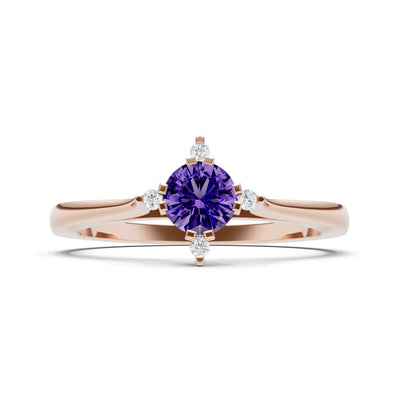 Classic Four-Prong Solitaire Ring
