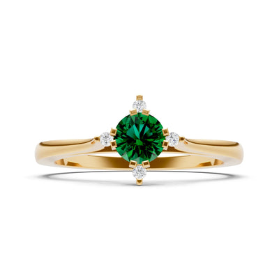Classic Four-Prong Solitaire Ring