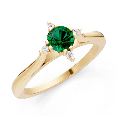 Classic Four-Prong Solitaire Ring