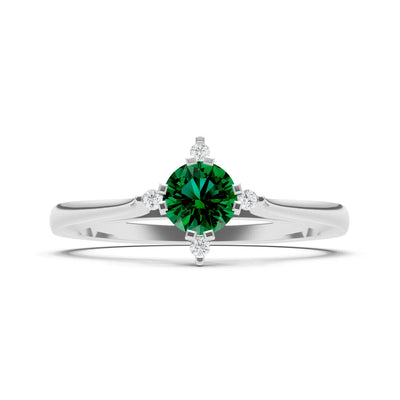Classic Four-Prong Solitaire Ring