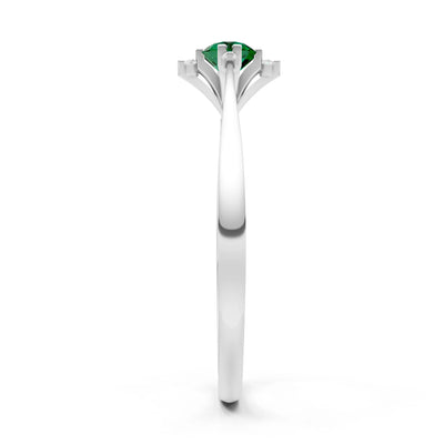 Classic Four-Prong Solitaire Ring
