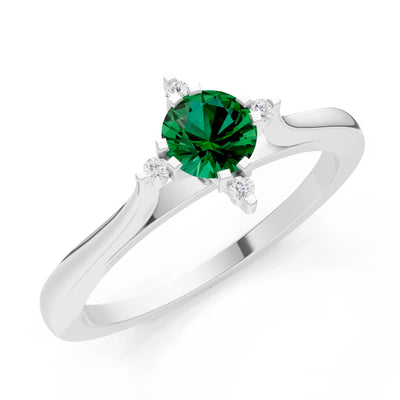 Classic Four-Prong Solitaire Ring