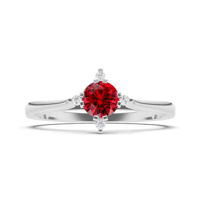 Classic Four-Prong Solitaire Ring