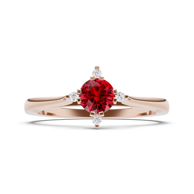 Classic Four-Prong Solitaire Ring