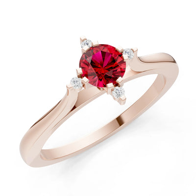 Classic Four-Prong Solitaire Ring
