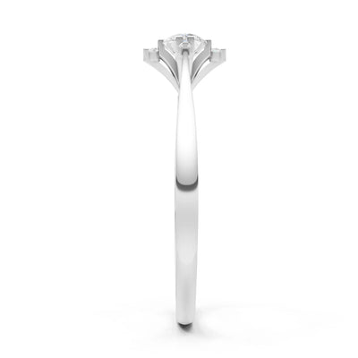 Classic Four-Prong Solitaire Ring