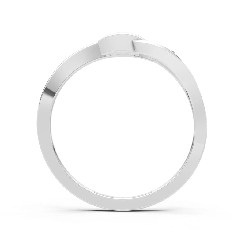 Dainty Twist Solitaire Round Ring - Round
