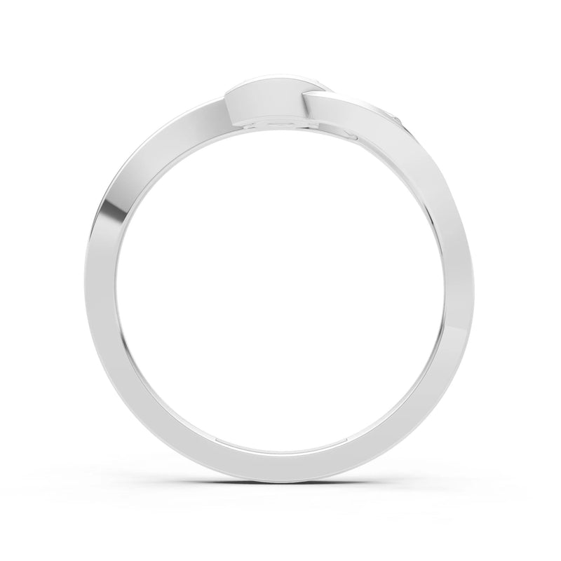 Dainty Twist Solitaire Round Ring - Round