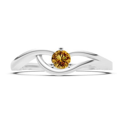 Minimal Curve Solitaire Ring