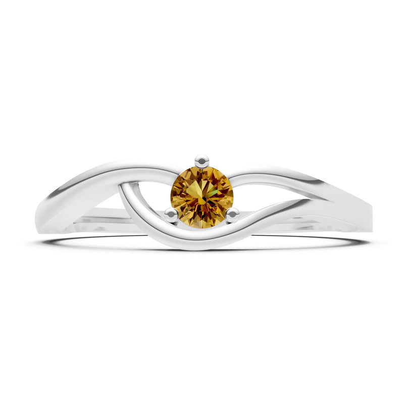 Minimal Curve Solitaire Ring