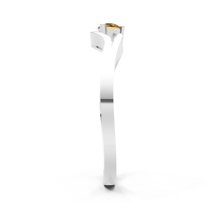 Minimal Curve Solitaire Ring