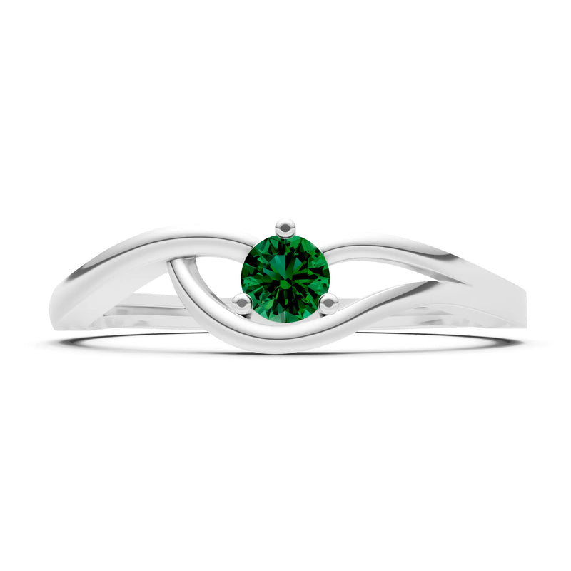 Minimal Curve Solitaire Ring