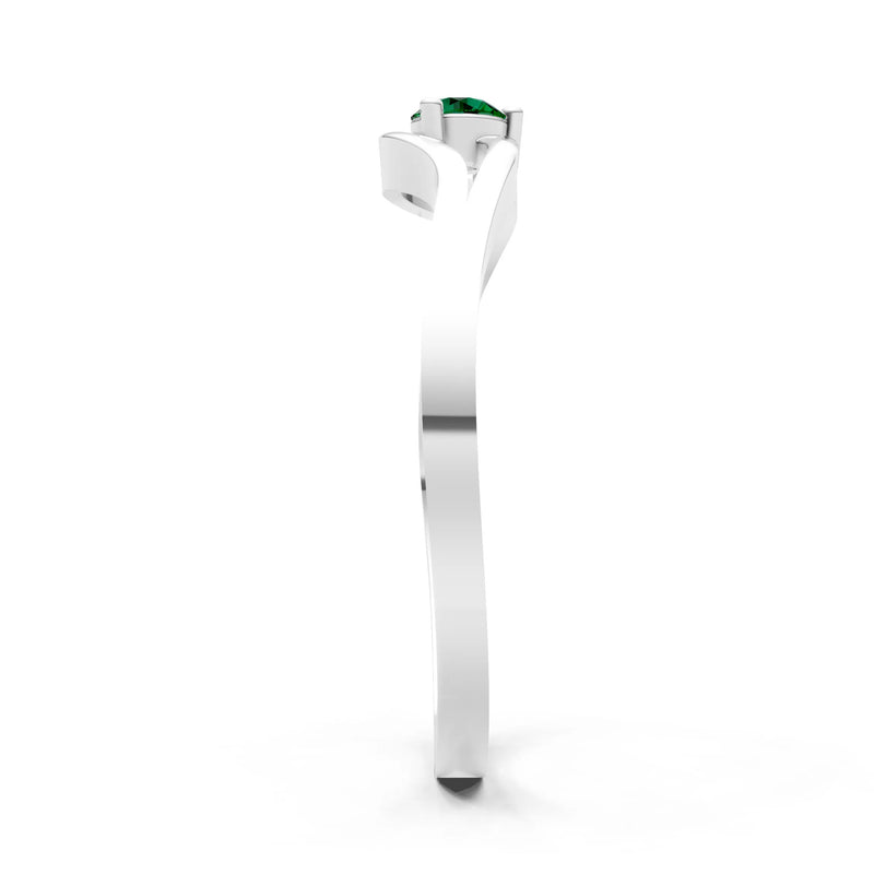 Minimal Curve Solitaire Ring
