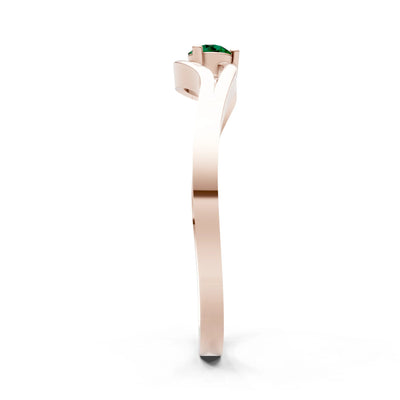 Minimal Curve Solitaire Ring