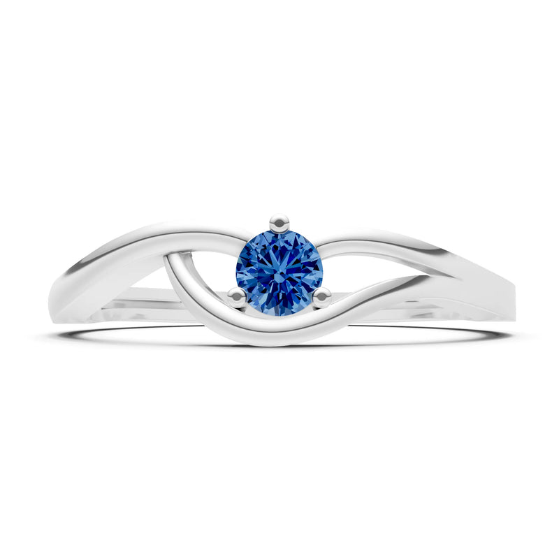 Minimal Curve Solitaire Ring