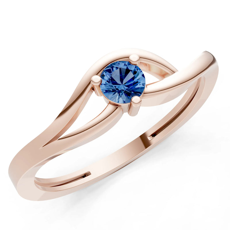 Minimal Curve Solitaire Ring