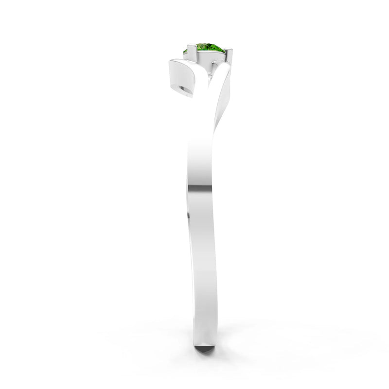 Minimal Curve Solitaire Ring