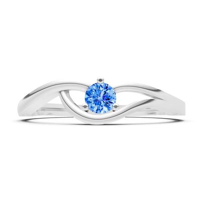 Minimal Curve Solitaire Ring
