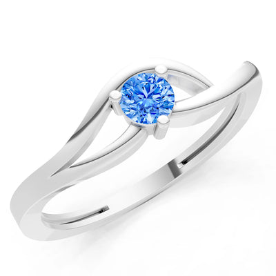Minimal Curve Solitaire Ring