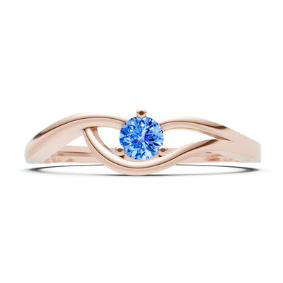 Minimal Curve Solitaire Ring