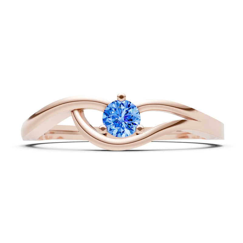 Minimal Curve Solitaire Ring