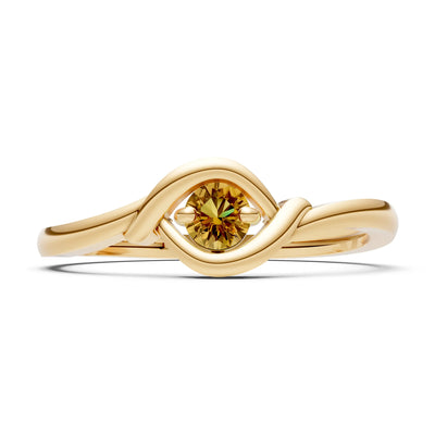 Wrap Solitaire Lunara Curve Ring