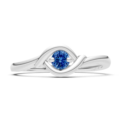 Wrap Solitaire Lunara Curve Ring
