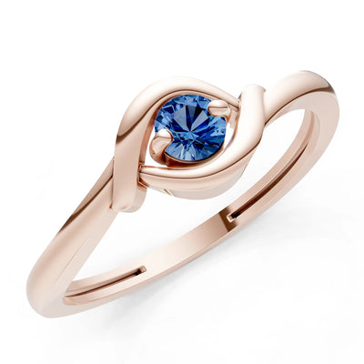 Wrap Solitaire Lunara Curve Ring