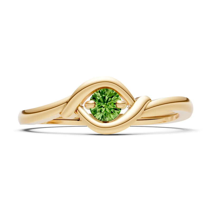 Wrap Solitaire Lunara Curve Ring